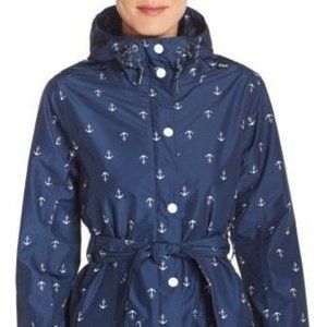 NWT Helly Hansen W LYNESS COAT Rain Jacket, Evening Blue Anchors Medium